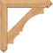Ekena Millwork Balboa Arts and Crafts Smooth Bracket w/ Offset Brace, Western Red Cedar, 5 1/2"W x 26"D x 26"H BKT0604X26X26BOA03SWR - alternate 3